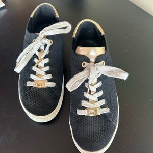 MICHAEL Michael Kors Black and Gold Sneakers